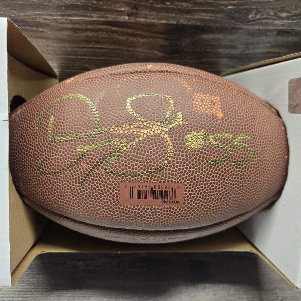Cleveland Browns #71 DANNY SHELTON Signed‎ Autographed Logo Football